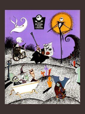 Disney Tim Burton's The Nightmare Before Christmas Sticker Sheet